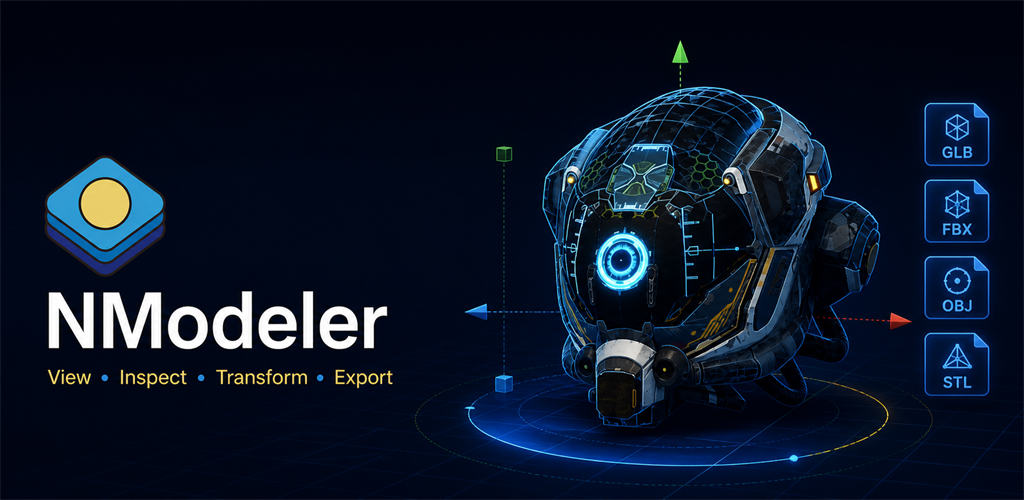 NModeler 3D 모델 보기, 검사, 변환, 내보내기 기능 소개